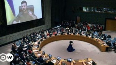 Президент Украины Владимир Зеленский выступил на заседании Совета Безопасности ООН