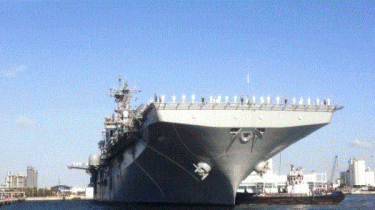 В Литву прибывает один из крупнейших военных кораблей США