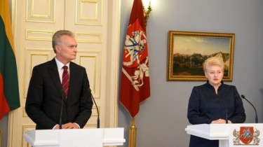 Жители Литвы поддержали бы на президентских выборах Д. Грибаускайте и Г. Науседу