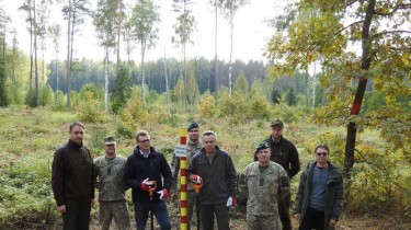 Начаты работы по обозначению границ военного полигона в Руднинкай