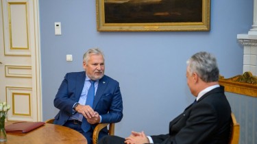 Г. Науседа встретился с экс-главой Польши А. Квасьневским