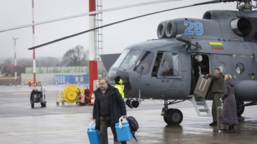 Вертолетом ВВС Литвы из Риги в Вильнюс была доставлена донорская печень (дополнено)