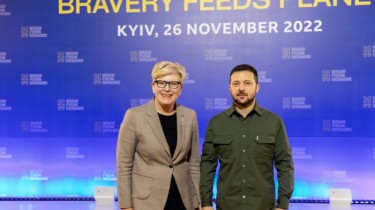 Премьер Литвы в Киеве гарантировала дальнейшую поддержку Украине