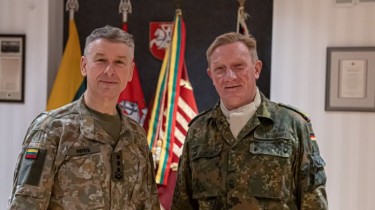 Командование ВС Литвы обсудило с командующим корпуса НАТО оборонные планы