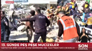 Чудо на месте землетрясения: в Турции спасли ребенка и двух взрослых после 300 часов под завалами