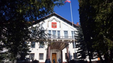 Пикет у посольства России в Литве - напоминание о военных преступлениях