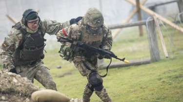 Литовские военные отбыли в третью международную миссию по обучению украинцев в СК