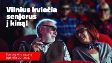 Вильнюс объявляет Неделю фильмов для взрослых: приглашает пожилых людей смотреть литовские фильмы бесплатно