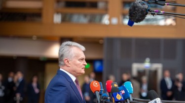 Г. Науседа -  литовским журналистам после заседания Европейского совета в Брюсселе