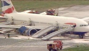 В Хитроу потерпел аварию самолет „British Airways"
