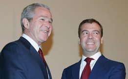 Буш рассчитывает на хорошие взаимоотношения с Медведевым