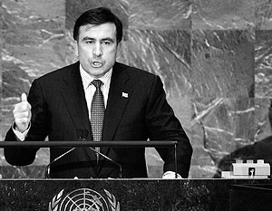 Михаил Саакашвили о новой грузинской революции – с трибуны ООН