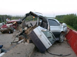 В одной авариии пострадали три машины