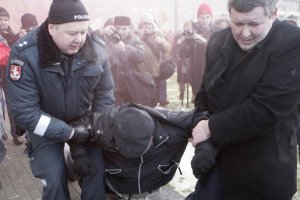 Что делали должностные лица Литвы во время акции протеста в центре Вильнюса?