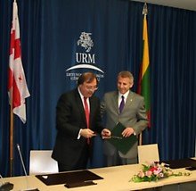 Подписана литовско-грузинская хартия об интеграции в ЕС и НАТО