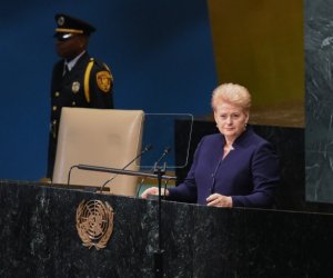 Президент Литвы в ООН призвала повышать роль женщин в преодолении кризисов