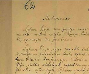 На заседании кабмина Литвы в Каунасе будет представлен шрифт, созданный на основе Акта 16 февраля