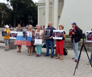 В Вильнюсе прошла акция в поддержку российских оппозиционеров