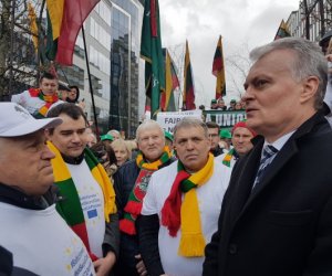 Литовские фермеры в Брюсселе требуют привести в соответствие прямые выплаты