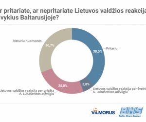 BNS/Vilmorus: основная часть жителей поддерживает реакцию властей на события в Беларуси