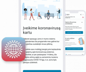 НЦОЗ: в Литве мобильное приложение KoronaStopLT установили 10 тыс. человек