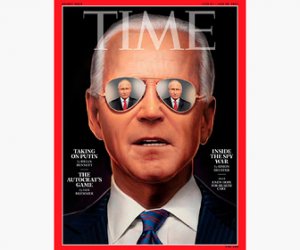 На обложке Time разместили фотографию Байдена с отражением Путина