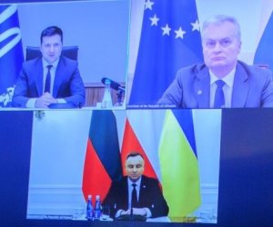 Президенты Литвы, Украины и Польши призывают ужесточить санкции в отношении России