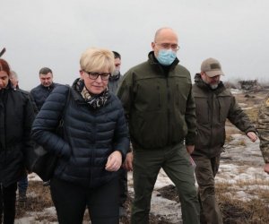 Премьер Литвы И. Шимоните посетила Луганский регион Украины