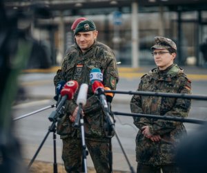 В Литву из Германии прибыло подкрепление в батальон НАТО (видео)