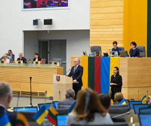 Президент Литовской Республики Гитанас Науседа выступил с годовым докладом в Сейме Литвы