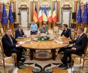 Владимир Зеленский провел в Киеве встречу с лидерами 4-х стран Европы (видео)
