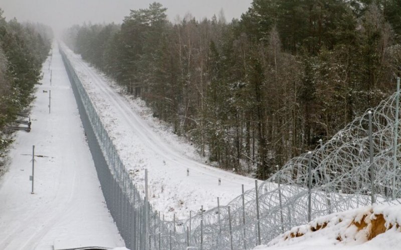 На границе Литвы с Беларусью пограничники развернули 28 нелегальных мигрантов