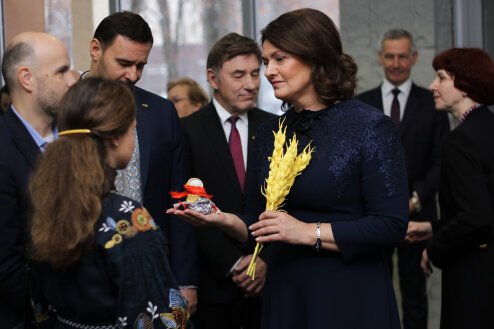 Диана Науседене вместе с украинской общиной почтила память жертв Голодомора
