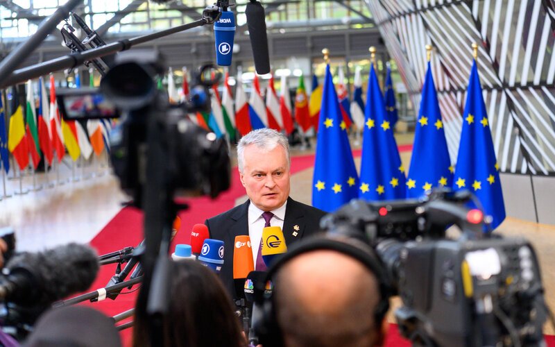 Президент Г.Науседа: Литва и некоторые партнеры поднимут вопрос исключений в санкциях на саммите ЕС