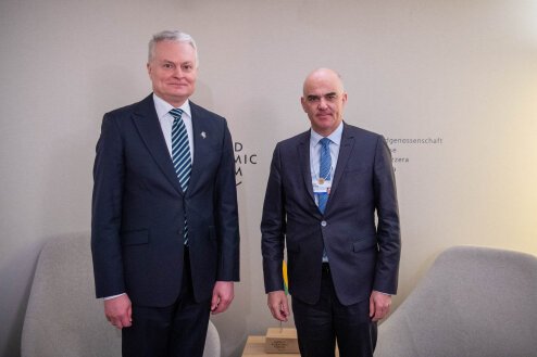 В Давосе состоялась встреча президентов Литвы и Швейцарской Конфедерации