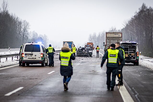 В Литве растет аварийность и смертность на дорогах