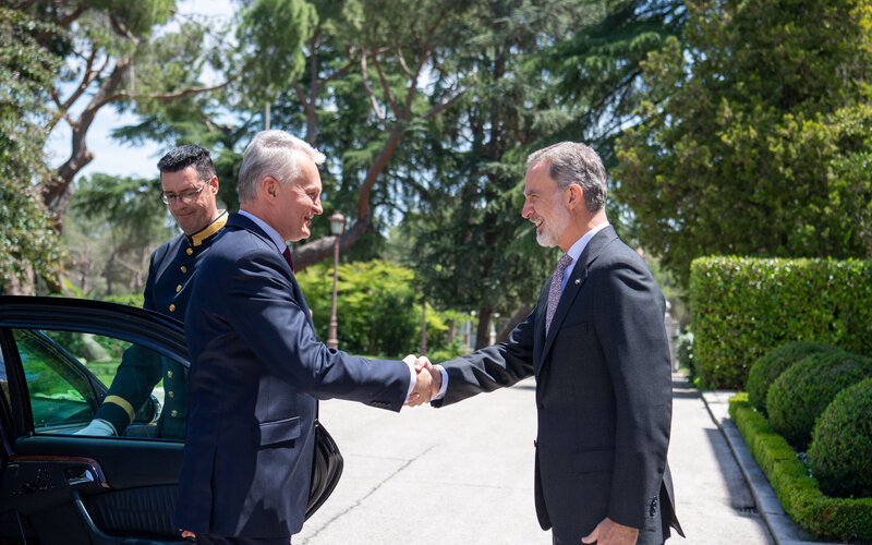 Президент Литвы Гитанас Науседа встретился с Королем Испании Филиппом VI