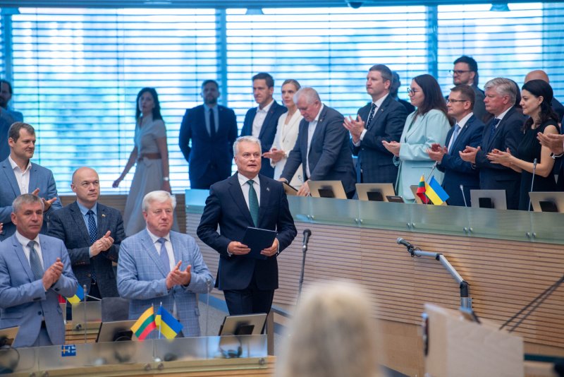 Президент Литвы Гитанас Науседа выступил в Сейме с ежегодным обращением