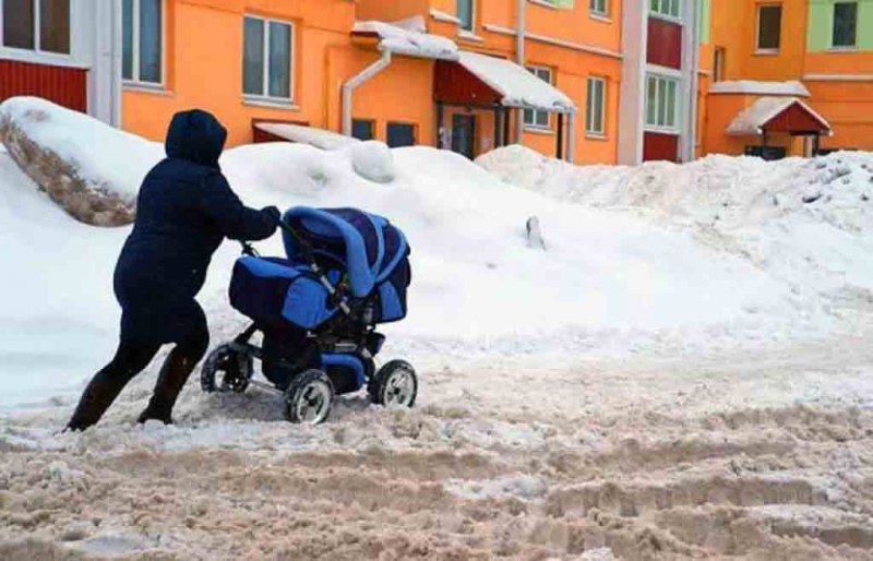 Снег не убирают