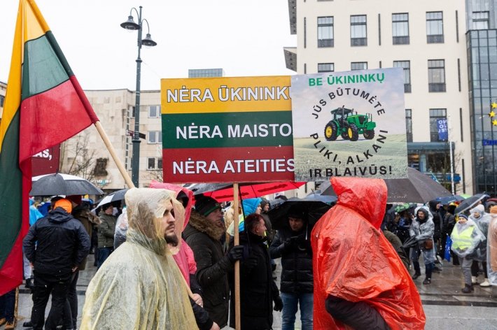 Мэрия Вильнюса не разрешила фермерам продлевать акцию протеста