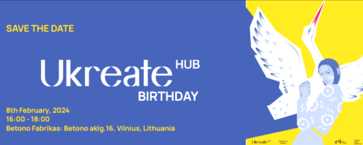 В честь дня рождения украинской общины в Литве Ukreate Hub состоится аукцион