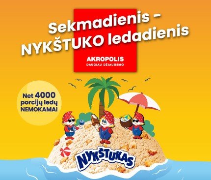 "Akropolis" приглашает на самый сладкий летний праздник для всей семьи - "Nykštuko ledadienis"